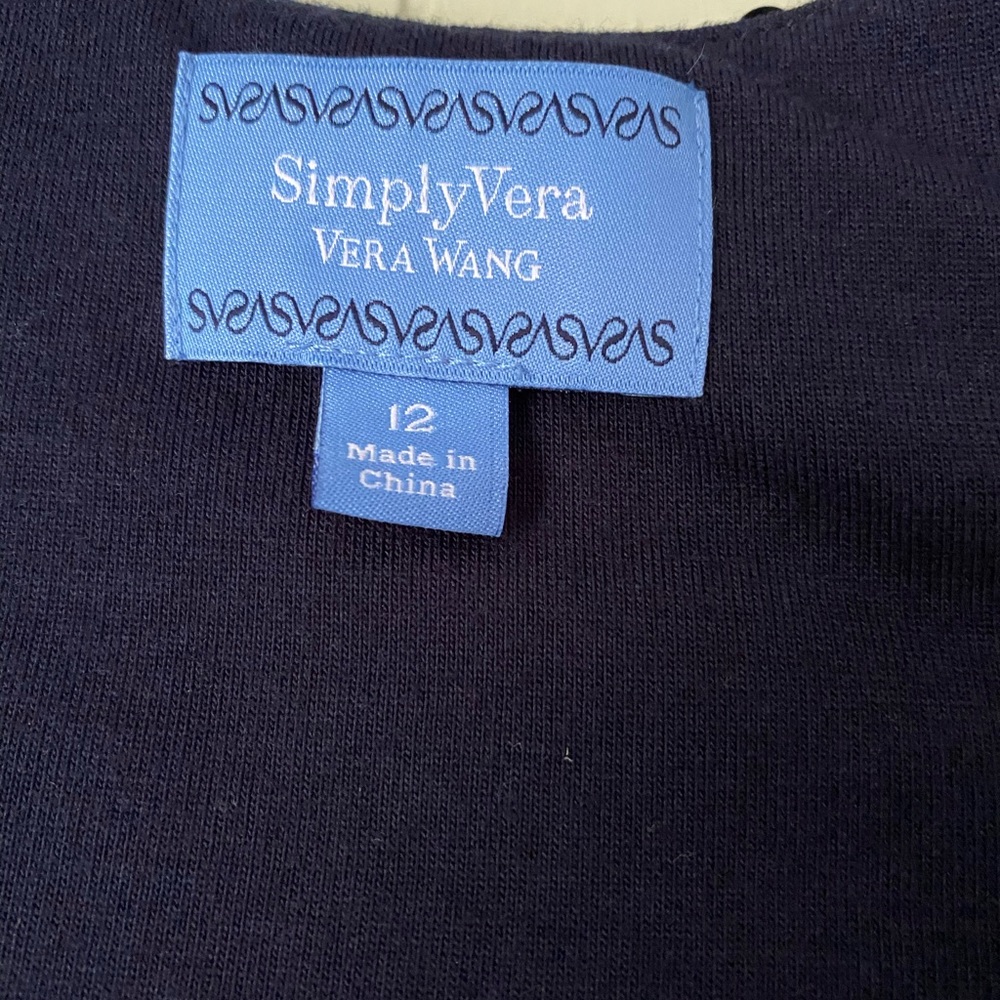 Simply Vera Vera Wang Blue Dress. Size 12 - Picture 5 of 9